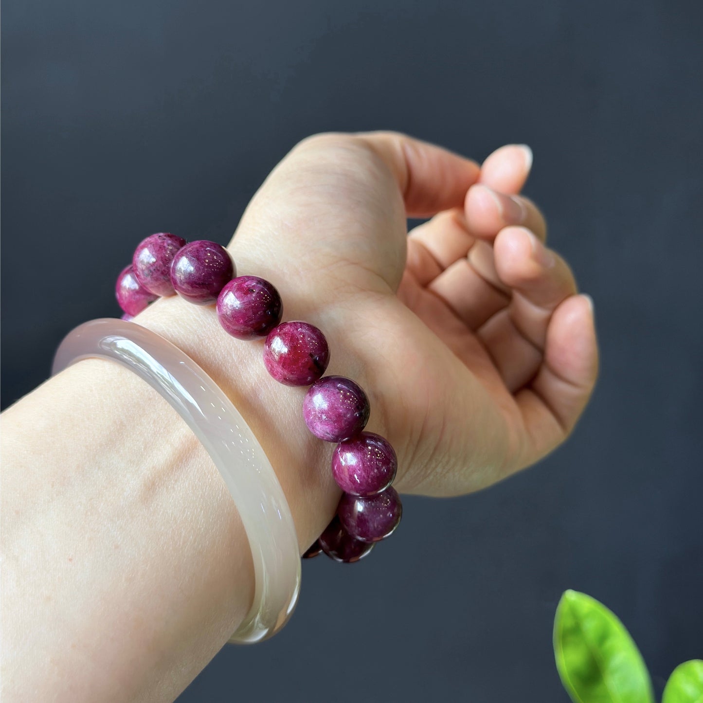 Natural Ruby VIP Bracelet Size 12 mm