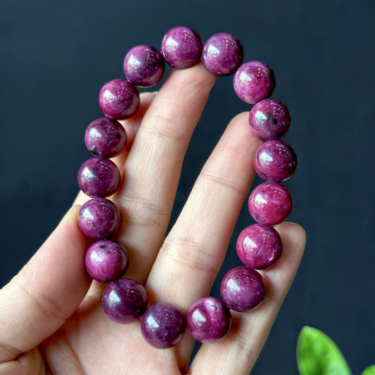 Natural Ruby VIP Bracelet Size 12 mm