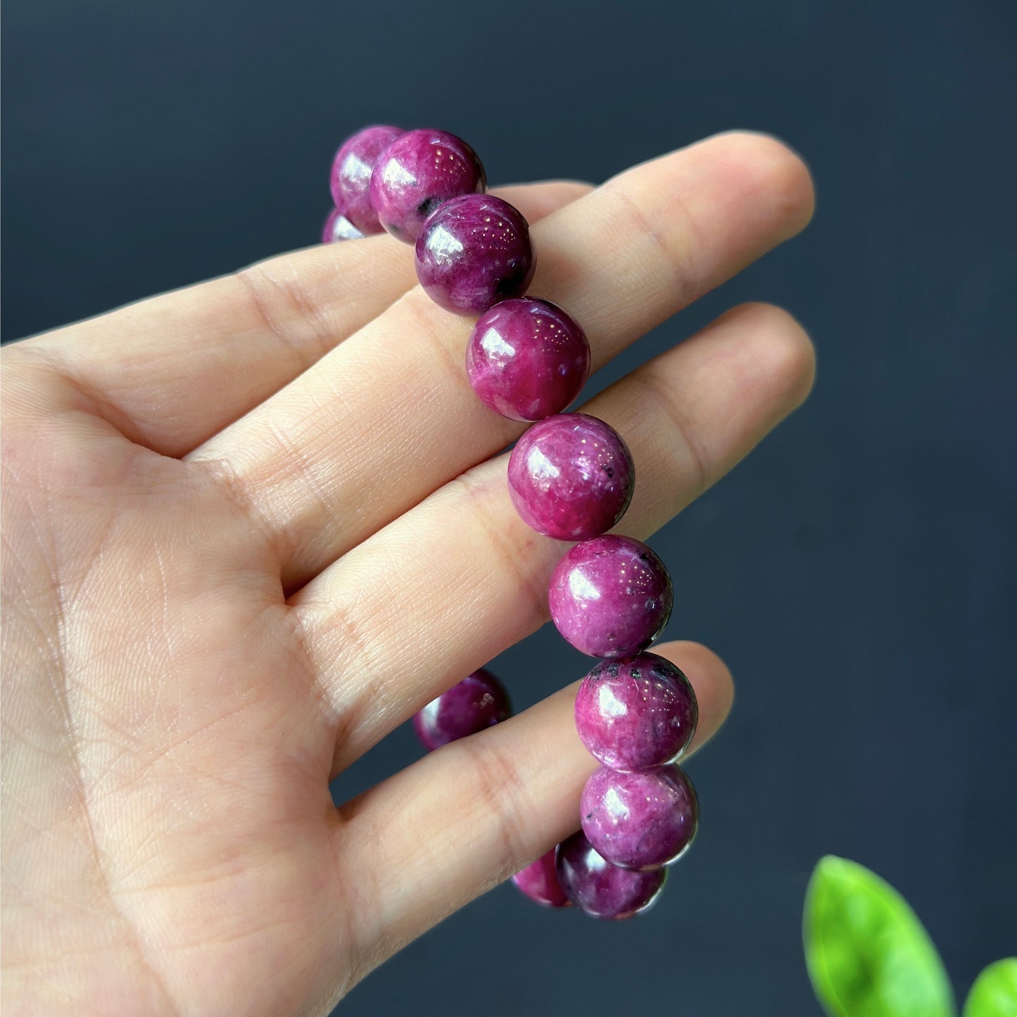 Natural Ruby VIP Bracelet Size 12 mm