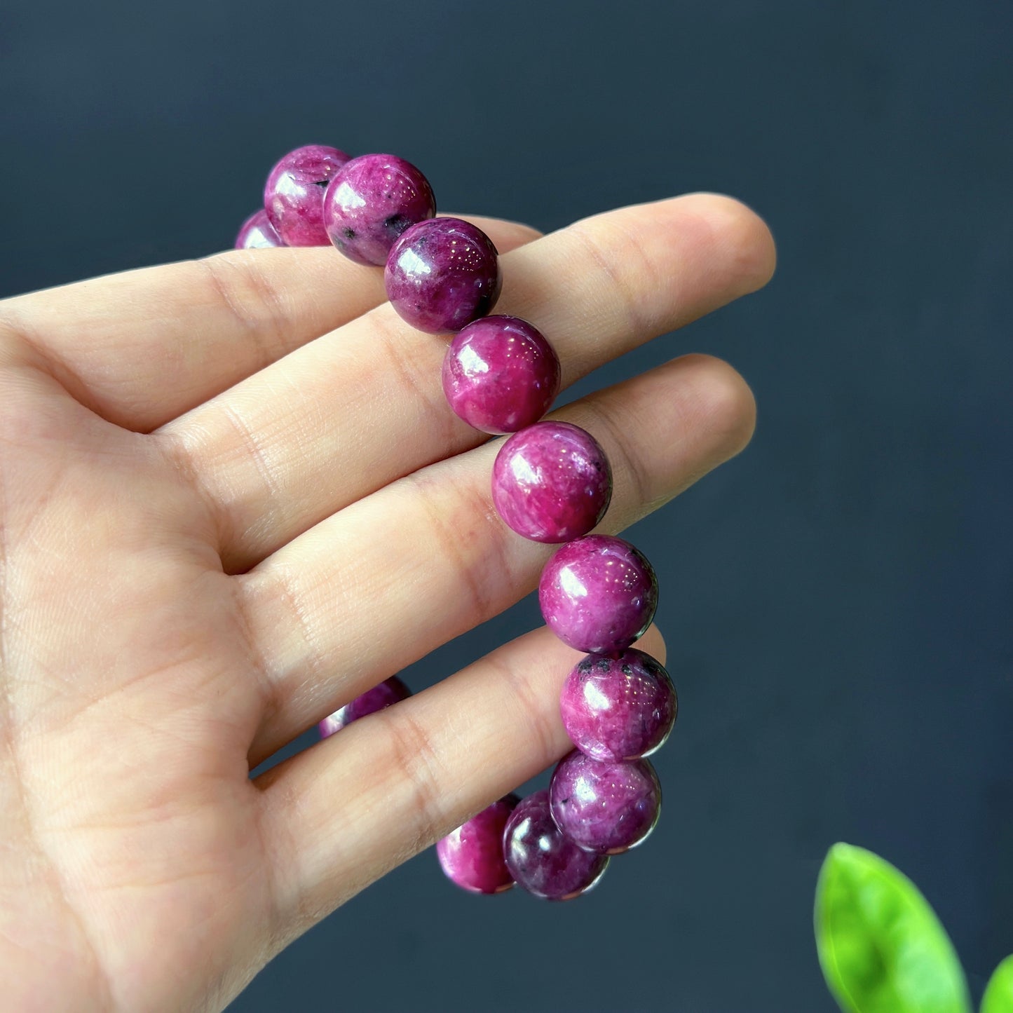 Natural Ruby VIP Bracelet Size 12 mm