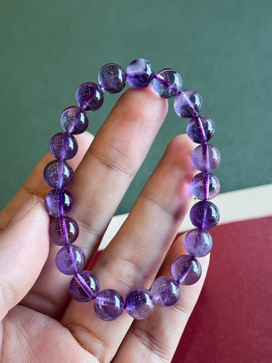 Natural Amethyst VIP Bracelet Size 8.5 mm