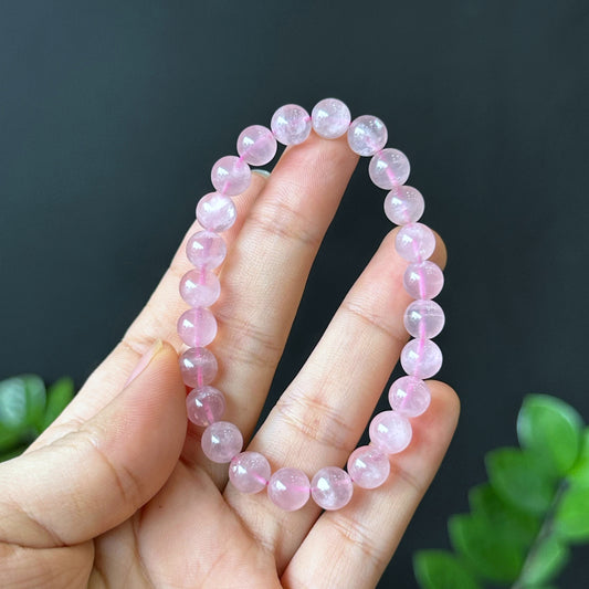 Natural Rose Quartz Bracelet Size 8 mm