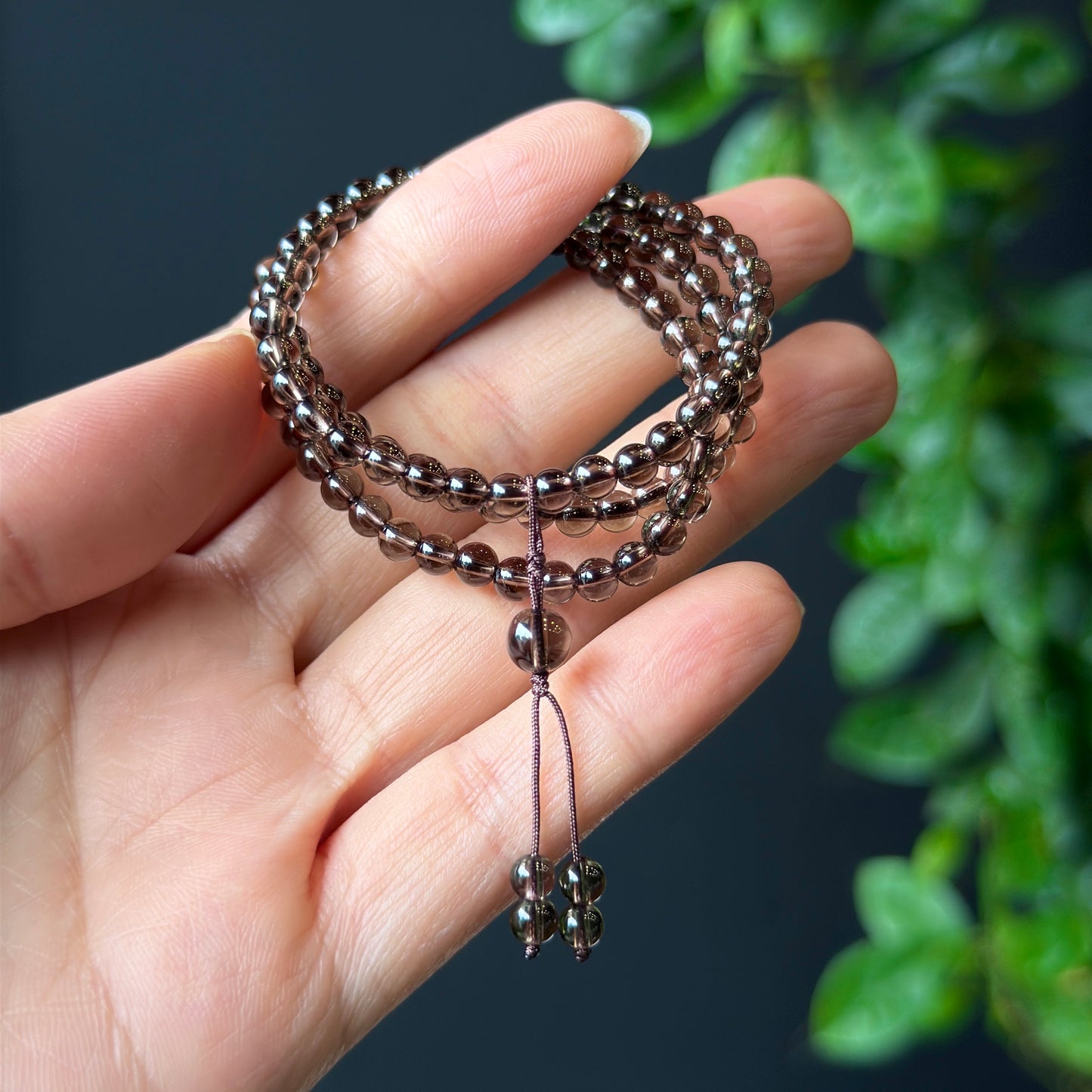 Natural Smokey Quartz Bracelet Size 4 mm