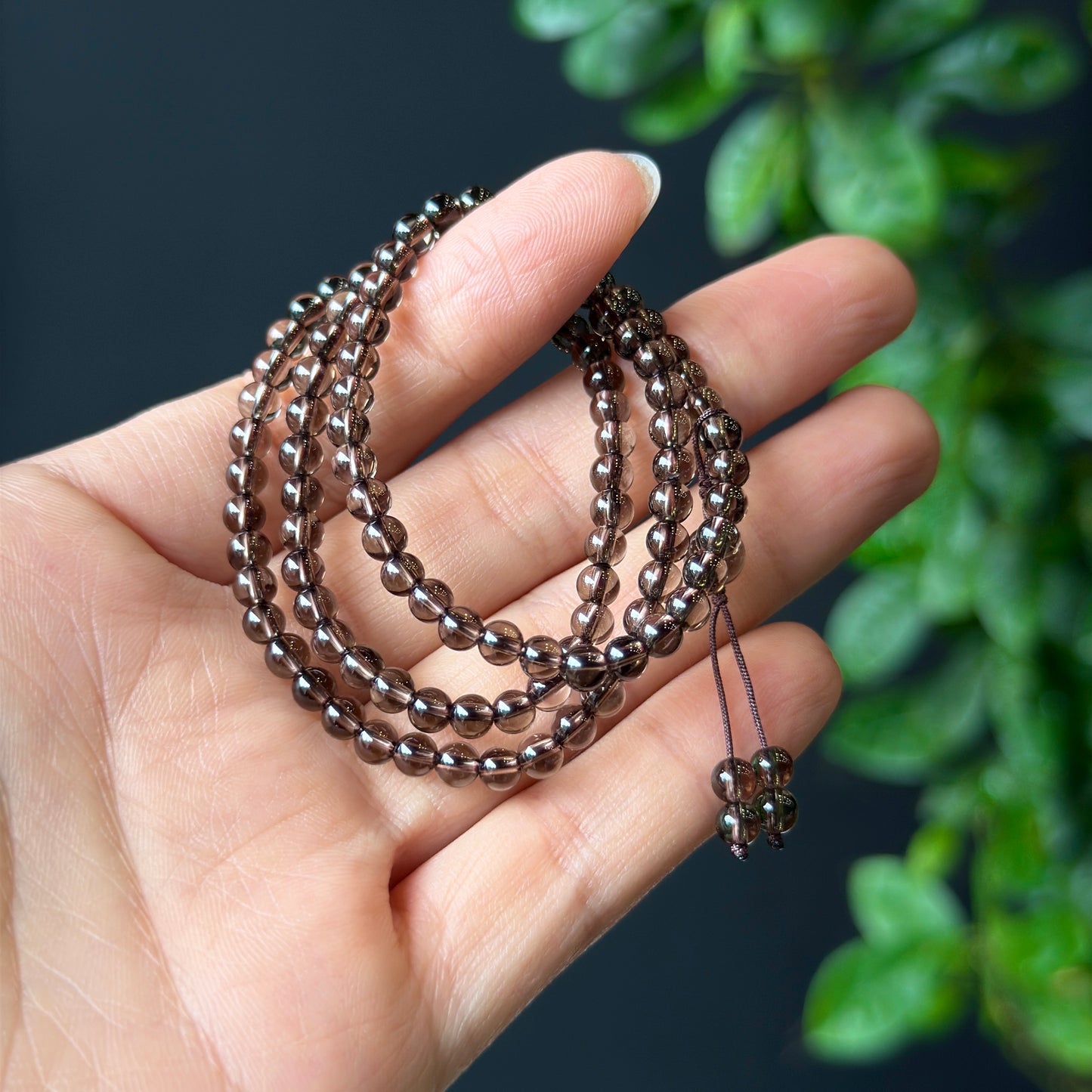 Natural Smokey Quartz Bracelet Size 4 mm