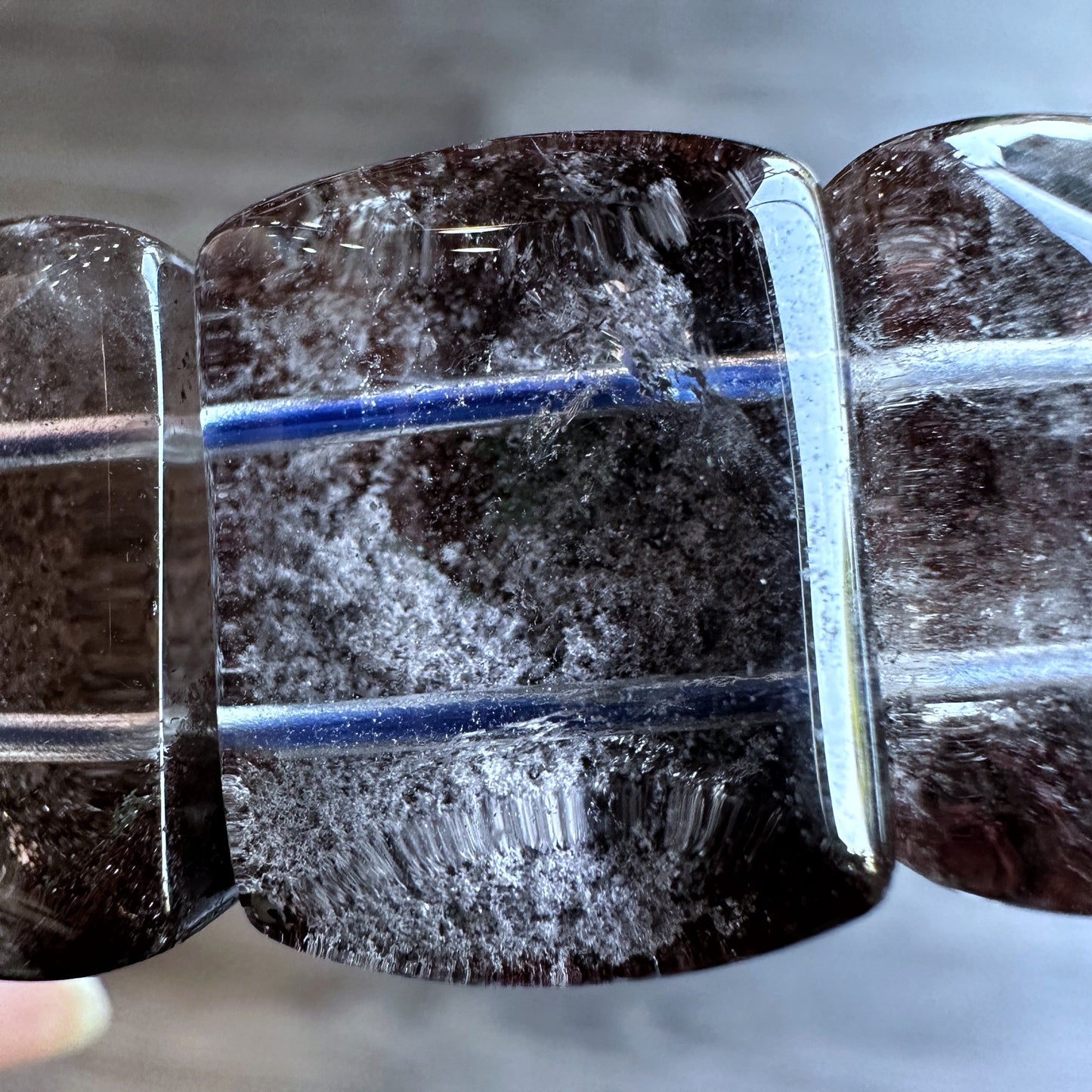 Rectangular Natural Landscape Quarts Bracelet Size 17 mm