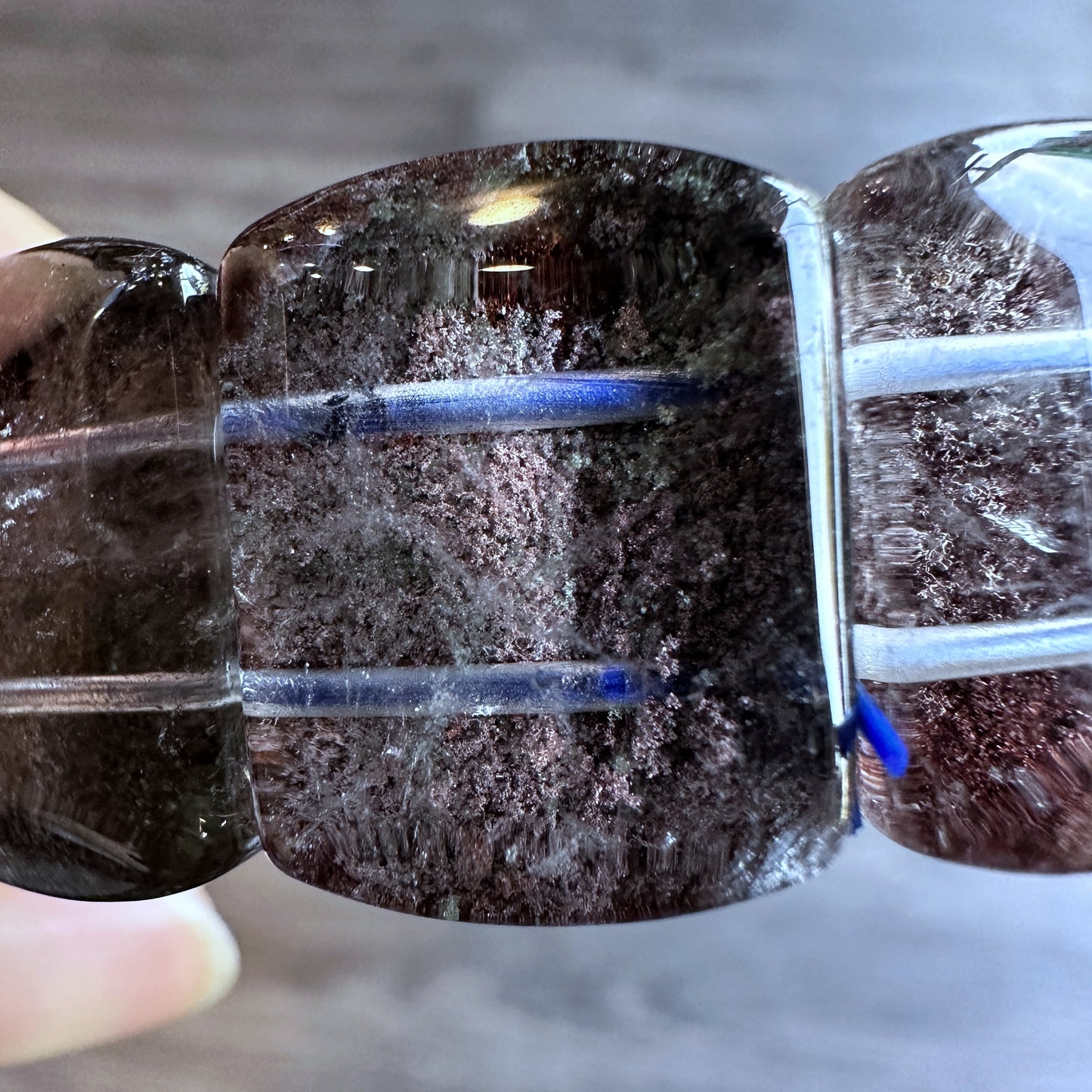 Rectangular Natural Landscape Quarts Bracelet Size 17 mm