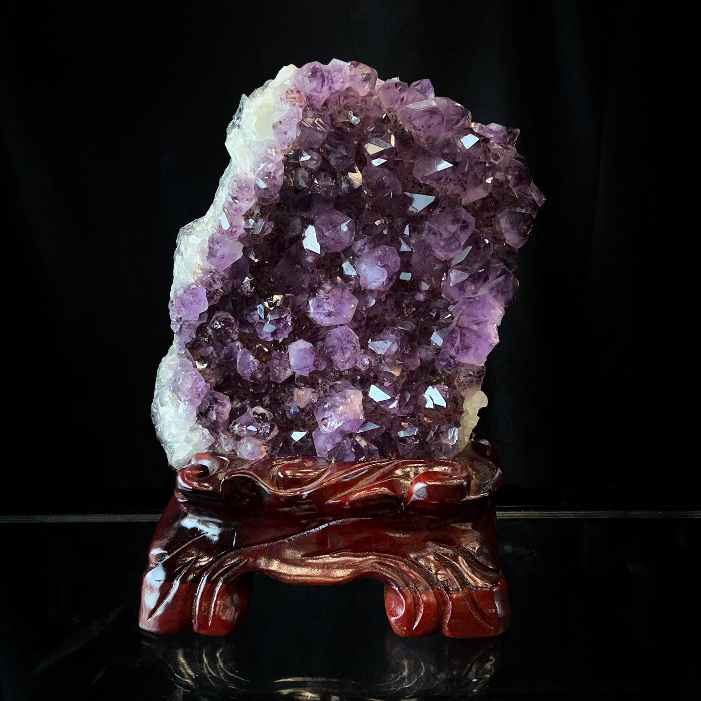Natural Amethyst and Cacoxenite Specimen