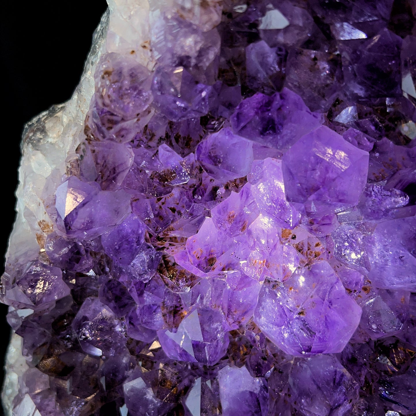 Natural Amethyst and Cacoxenite Specimen