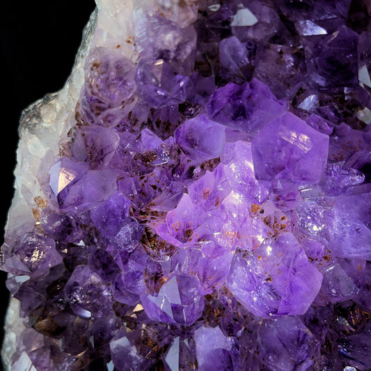 Natural Amethyst and Cacoxenite Specimen
