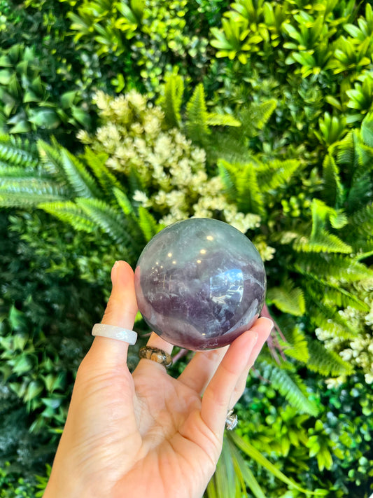 Natural Fluorite Sphere 584 g