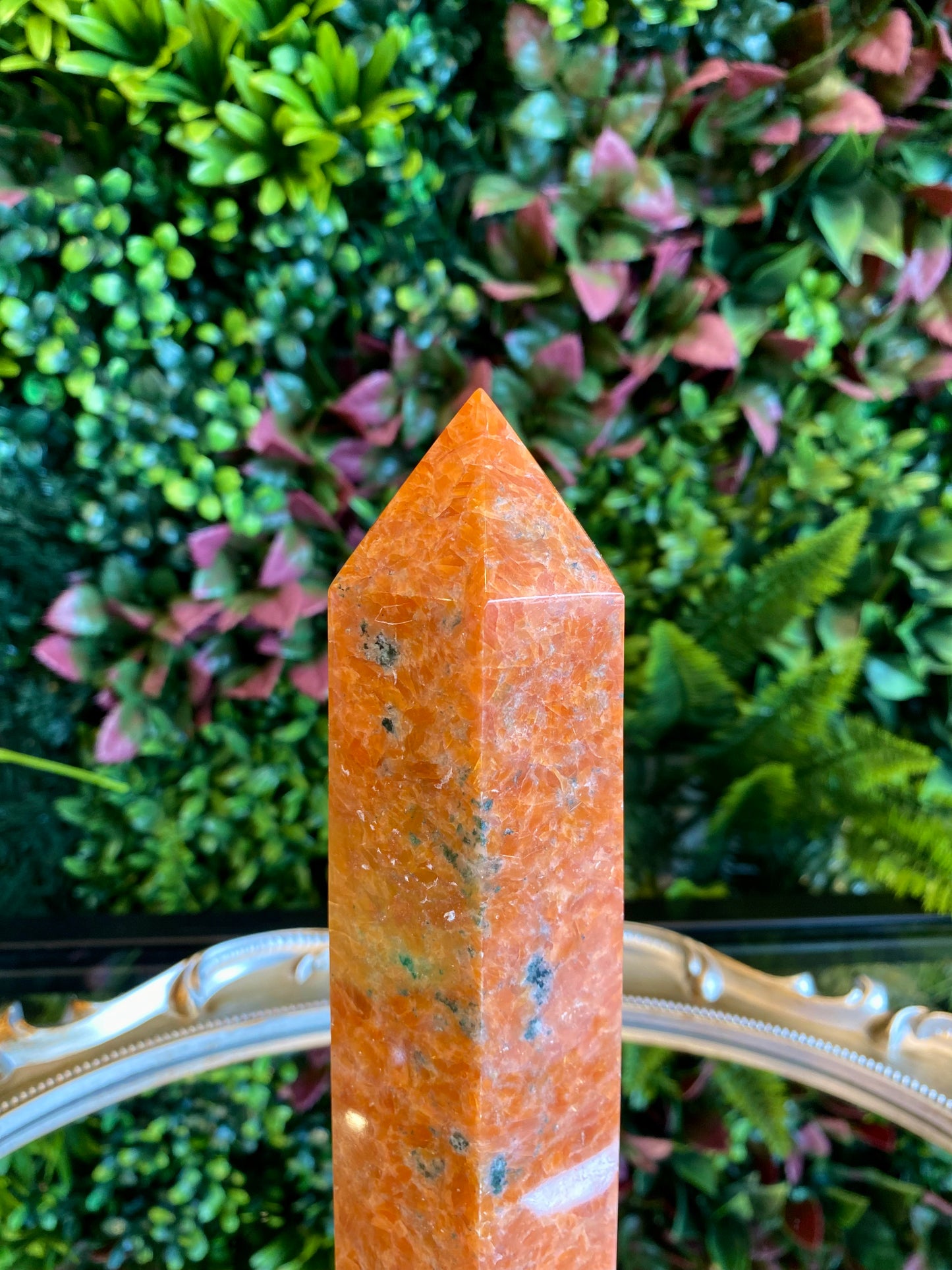 Natural Orange Sunstone Tower