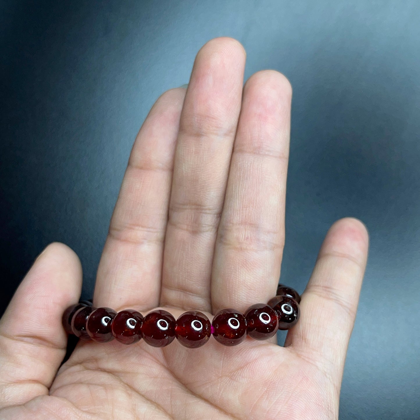 Natural Garnet VIP Bracelet Size 8 mm