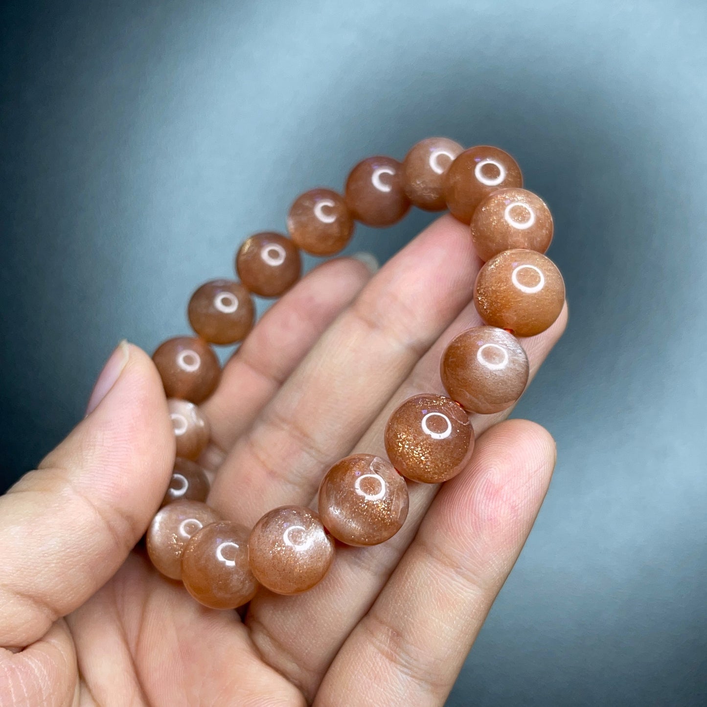 Natural Sunstone Bracelet Size 11 mm