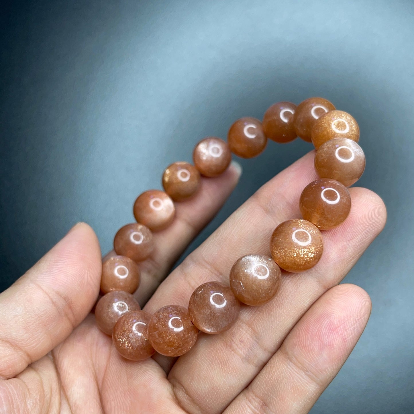 Natural Sunstone Bracelet Size 11 mm