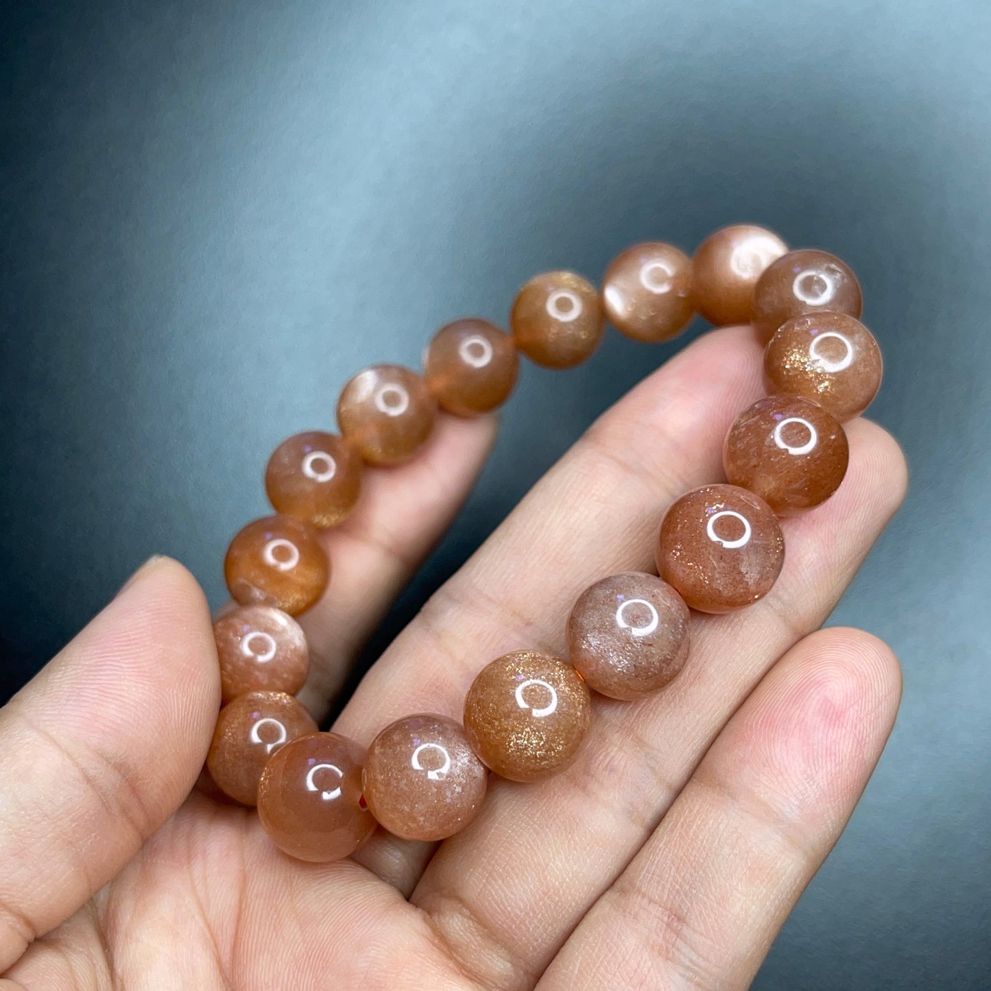 Natural Sunstone Bracelet Size 11 mm
