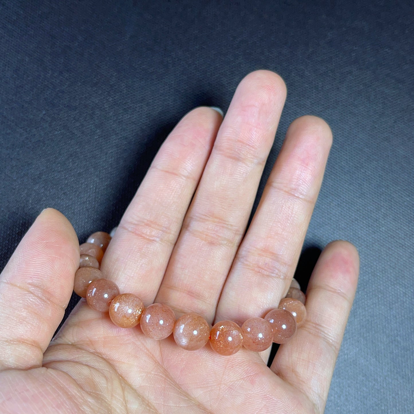 Natural Sunstone Bracelet Size 8 mm