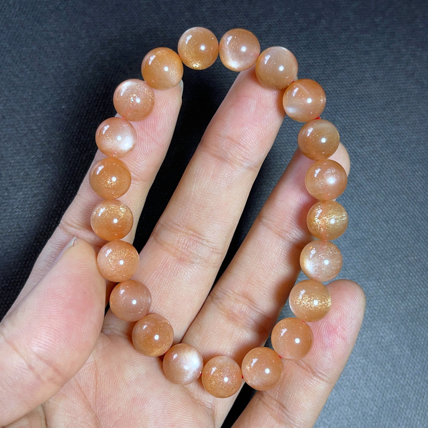 Natural Sunstone Bracelet Size 9 mm