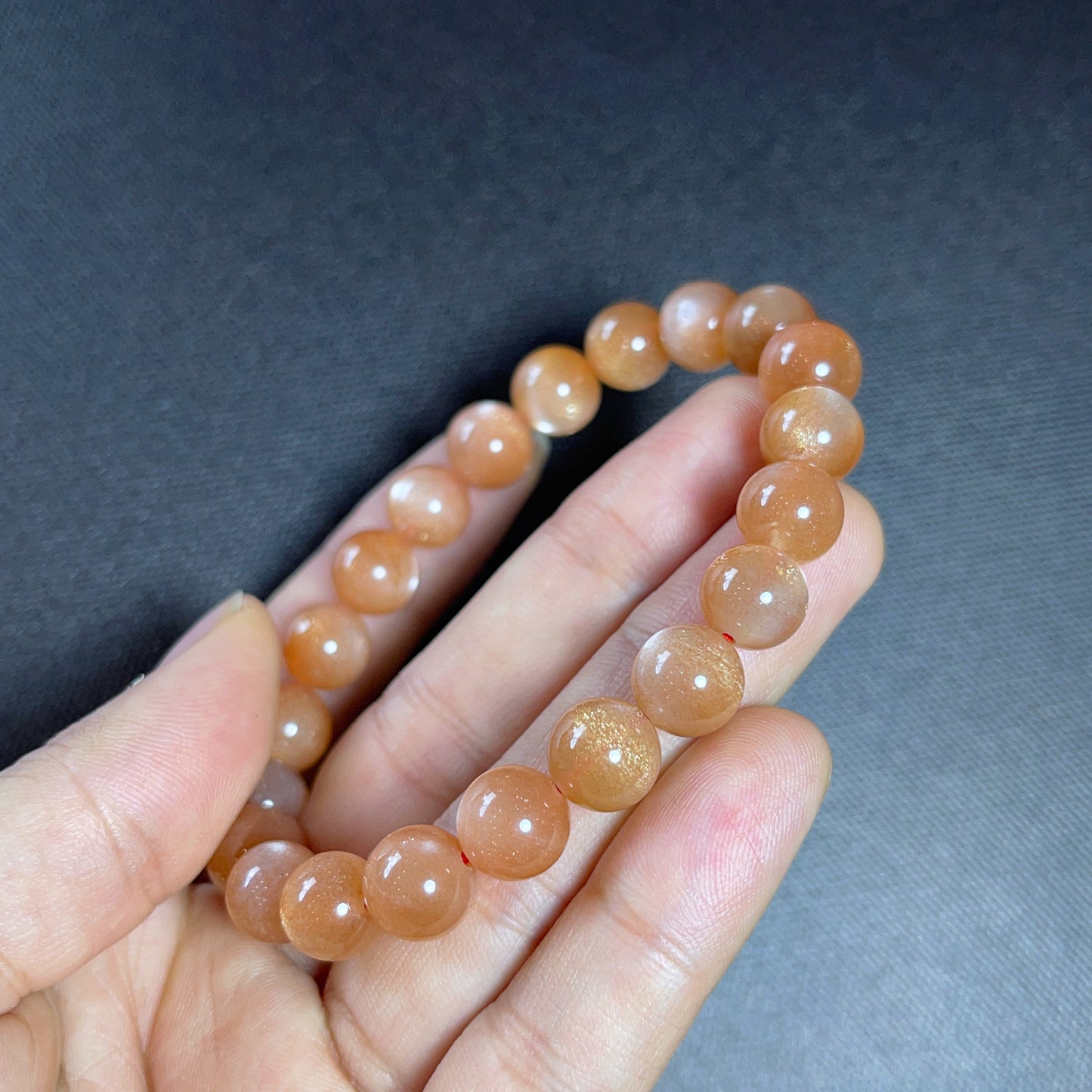Natural Sunstone Bracelet Size 9 mm