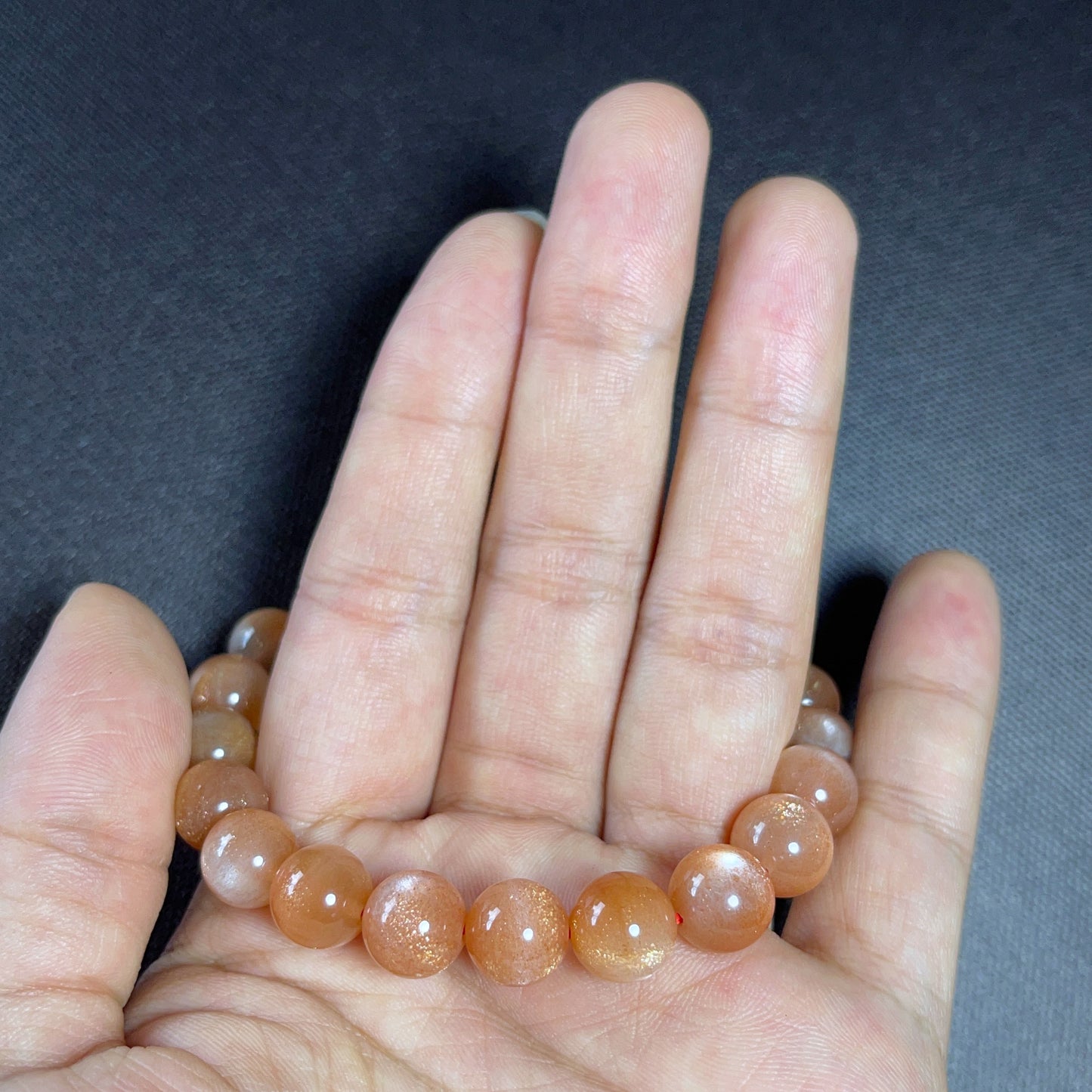 Natural Sunstone Bracelet Size 9 mm