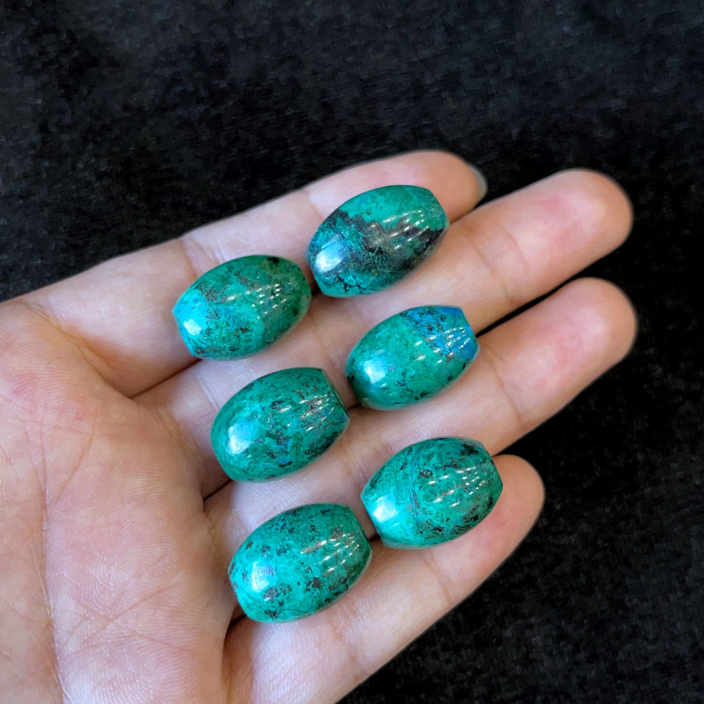 Natural Chrysocolla Lu Thong Pendant