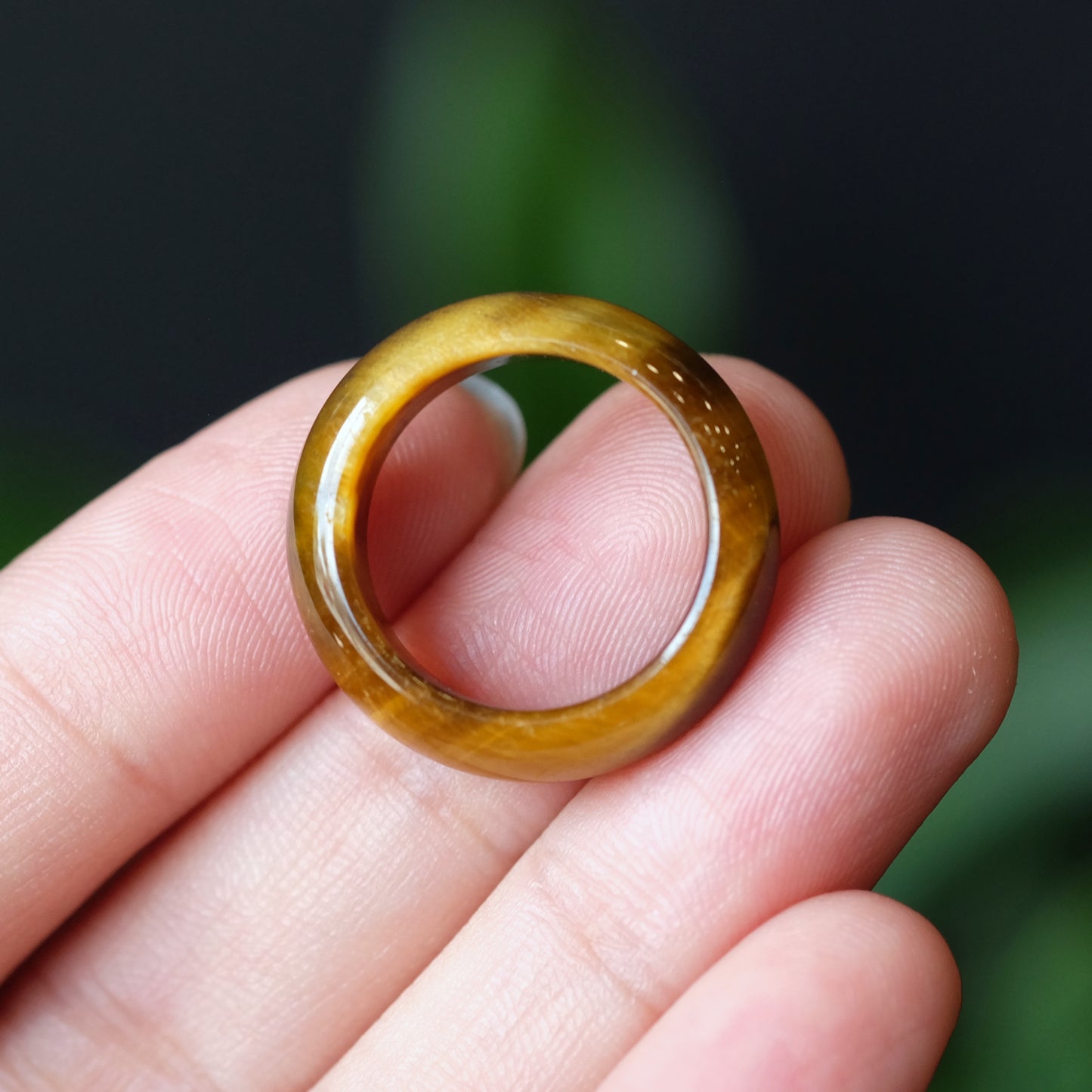 Natural Tiger Eye Ring Size 1.7