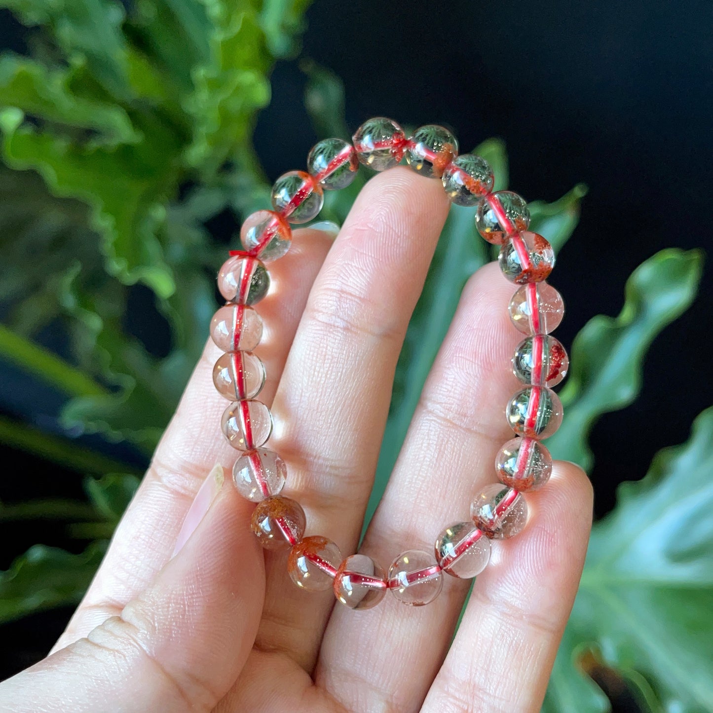 Natural Landscape Quartz Bracelet Size 7 mm