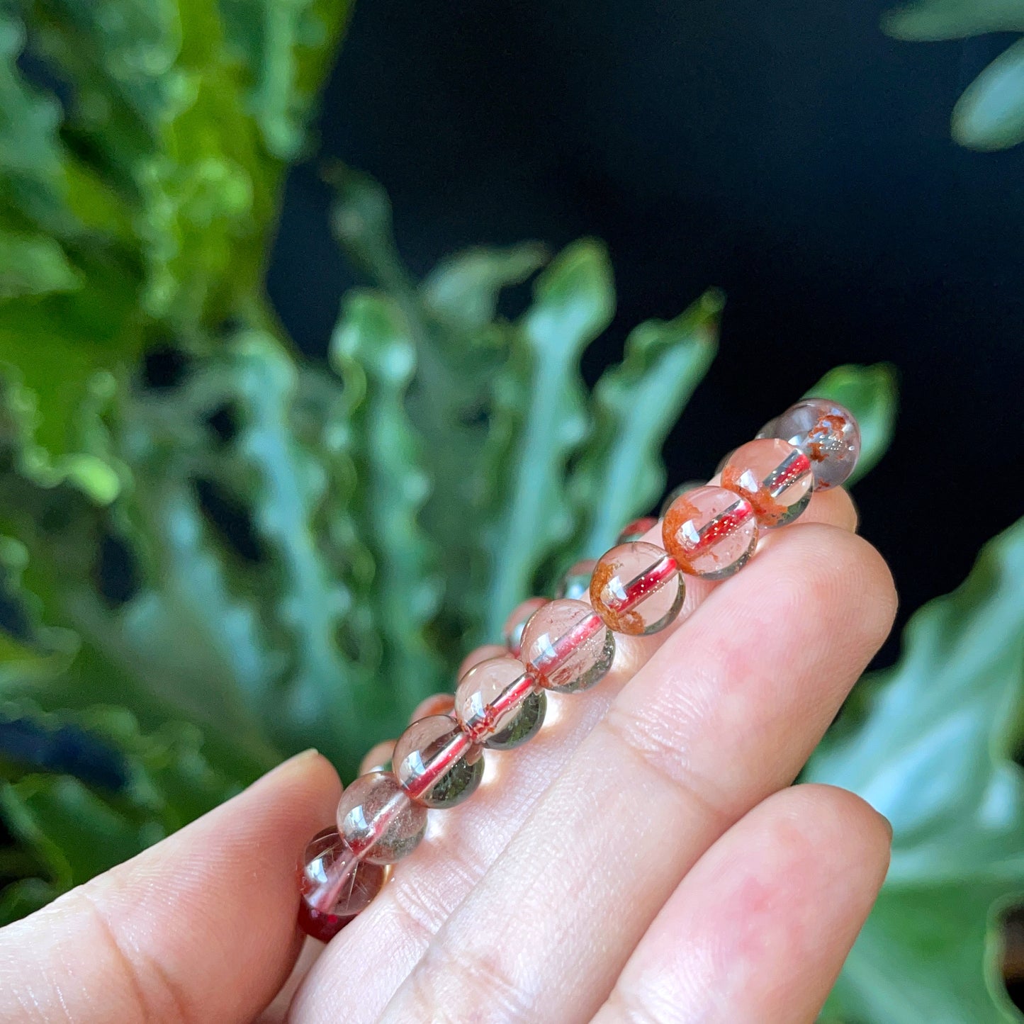 Natural Landscape Quartz Bracelet Size 7 mm