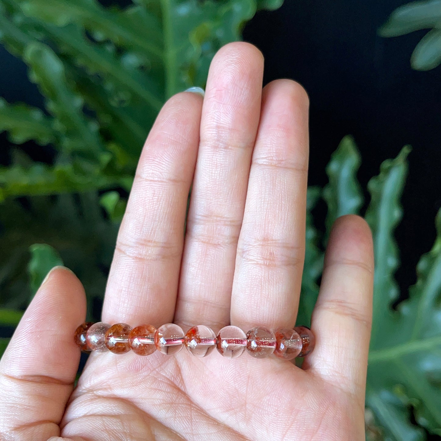 Natural Landscape Quartz Bracelet Size 7 mm