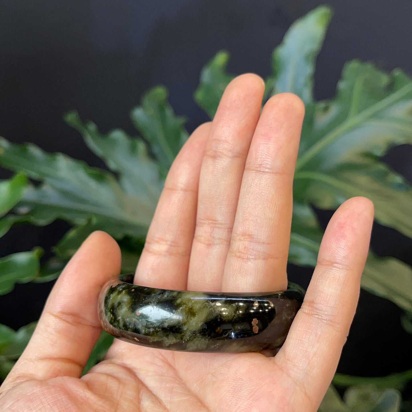 Serpentine Bangle Leaf Style Size 52 mm