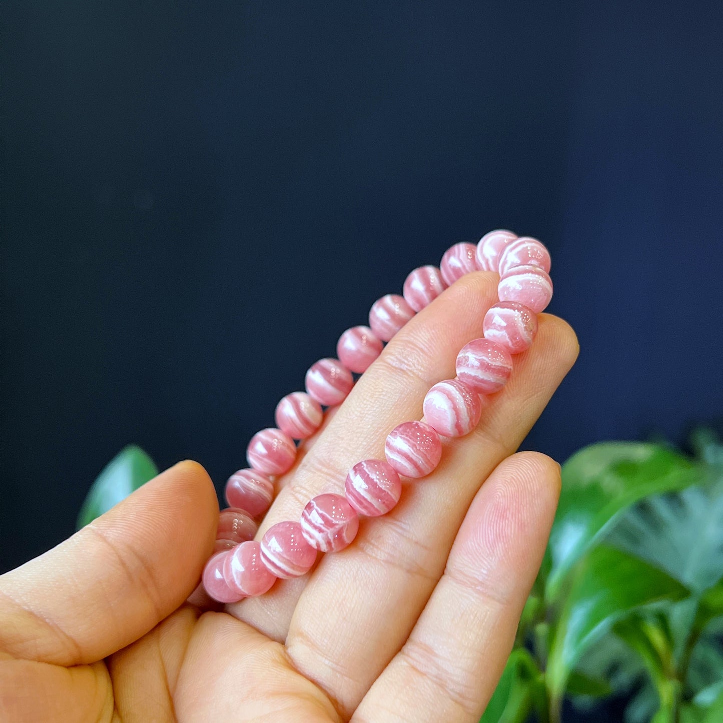 Natural Rhodochrosite VIP Bracelet Size 8 mm