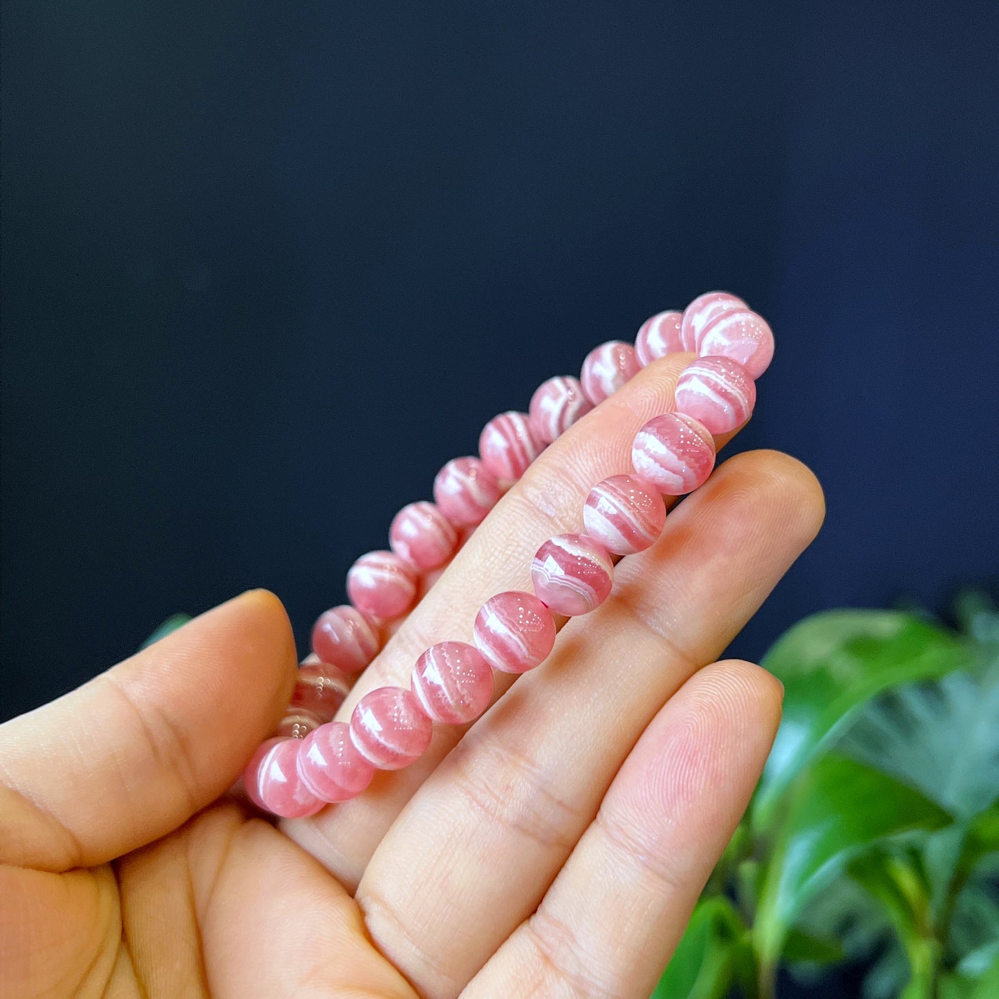 Natural Rhodochrosite VIP Bracelet Size 8 mm