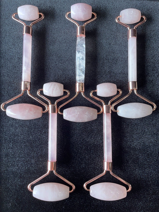 Natural Rose Quartz Facial Rollers