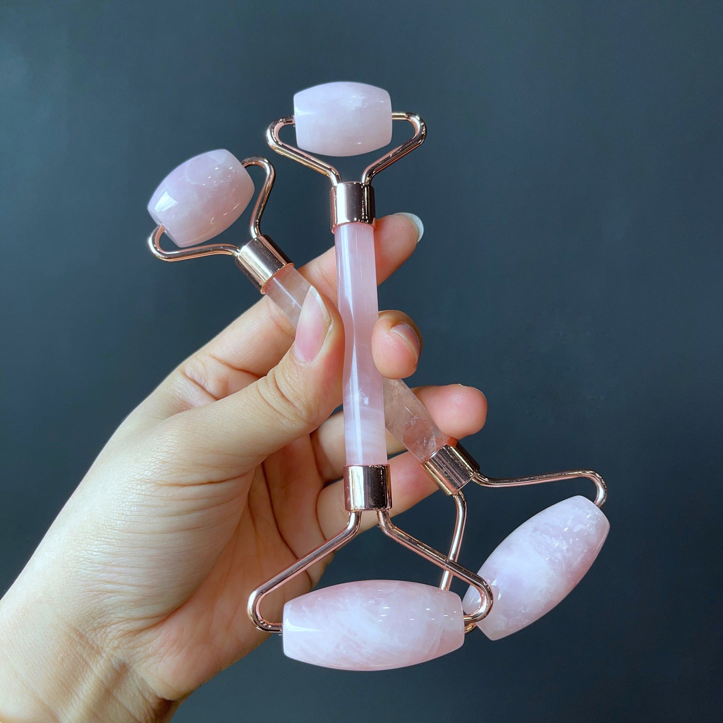 Natural Rose Quartz Facial Rollers
