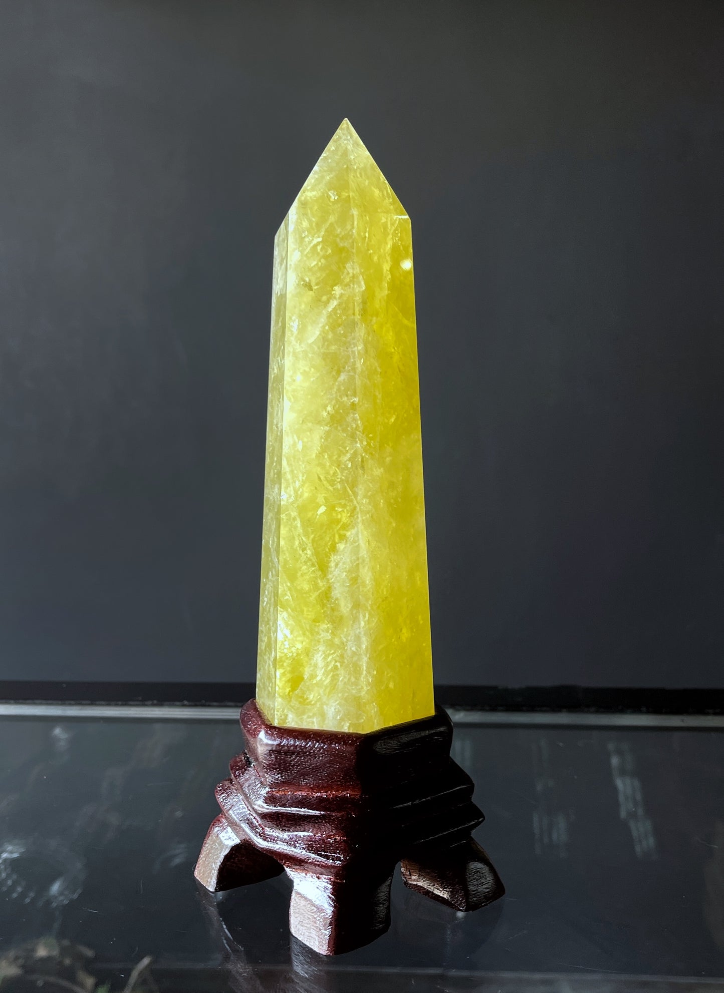 Natural Golden Quartz Pillar