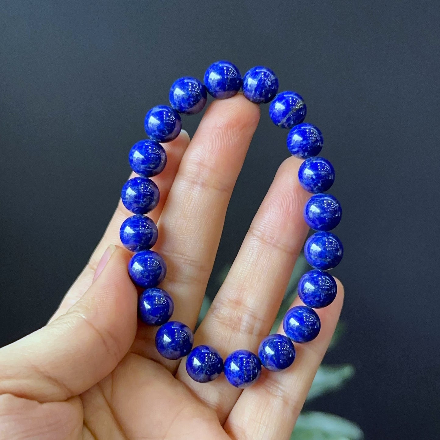 Natural Lapis Lazuli Bracelet Size 9 mm