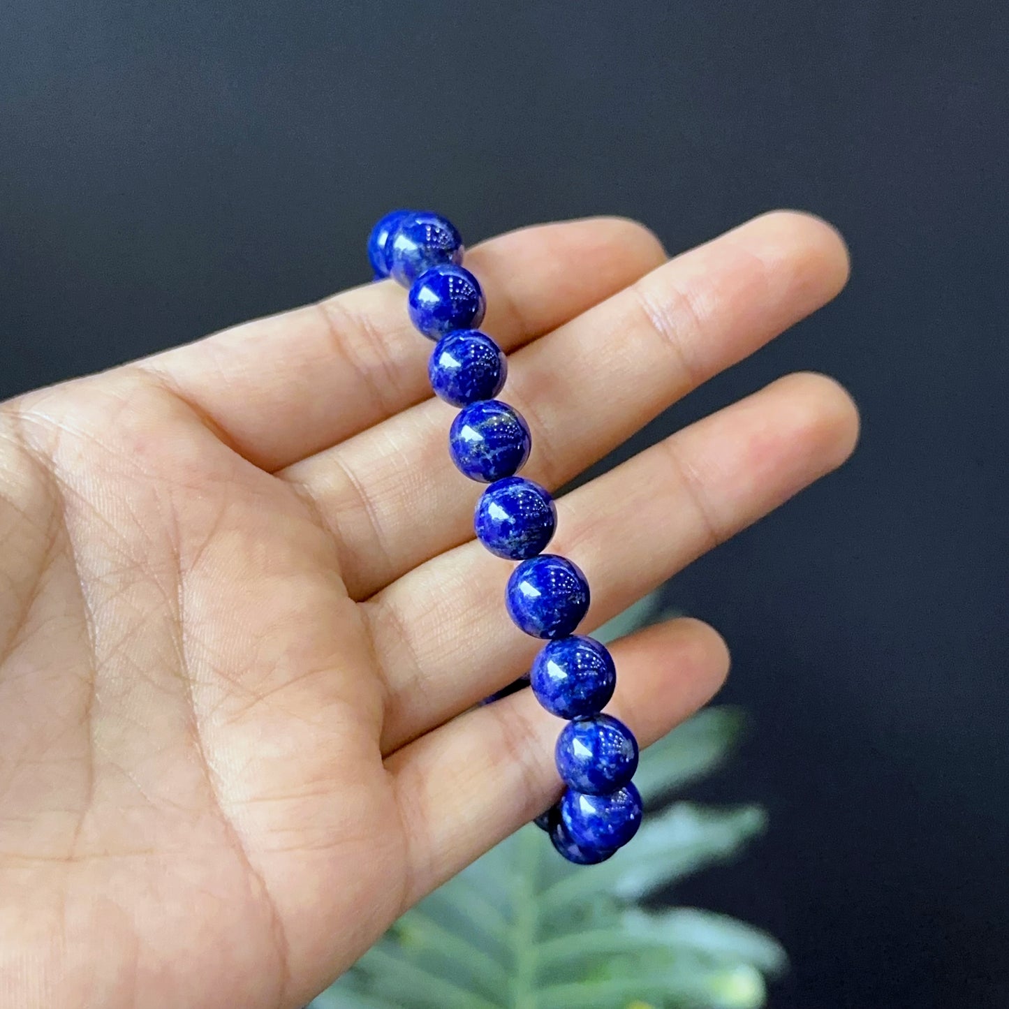 Natural Lapis Lazuli Bracelet Size 9 mm