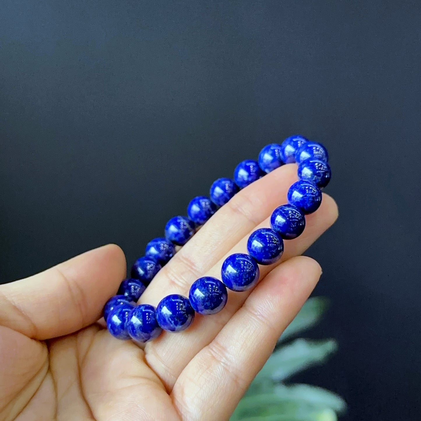 Natural Lapis Lazuli Bracelet Size 9 mm