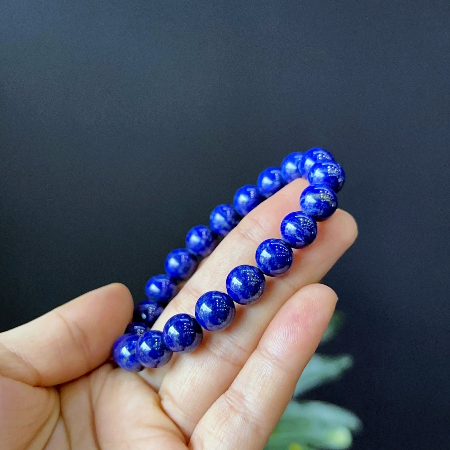 Natural Lapis Lazuli Bracelet Size 9 mm