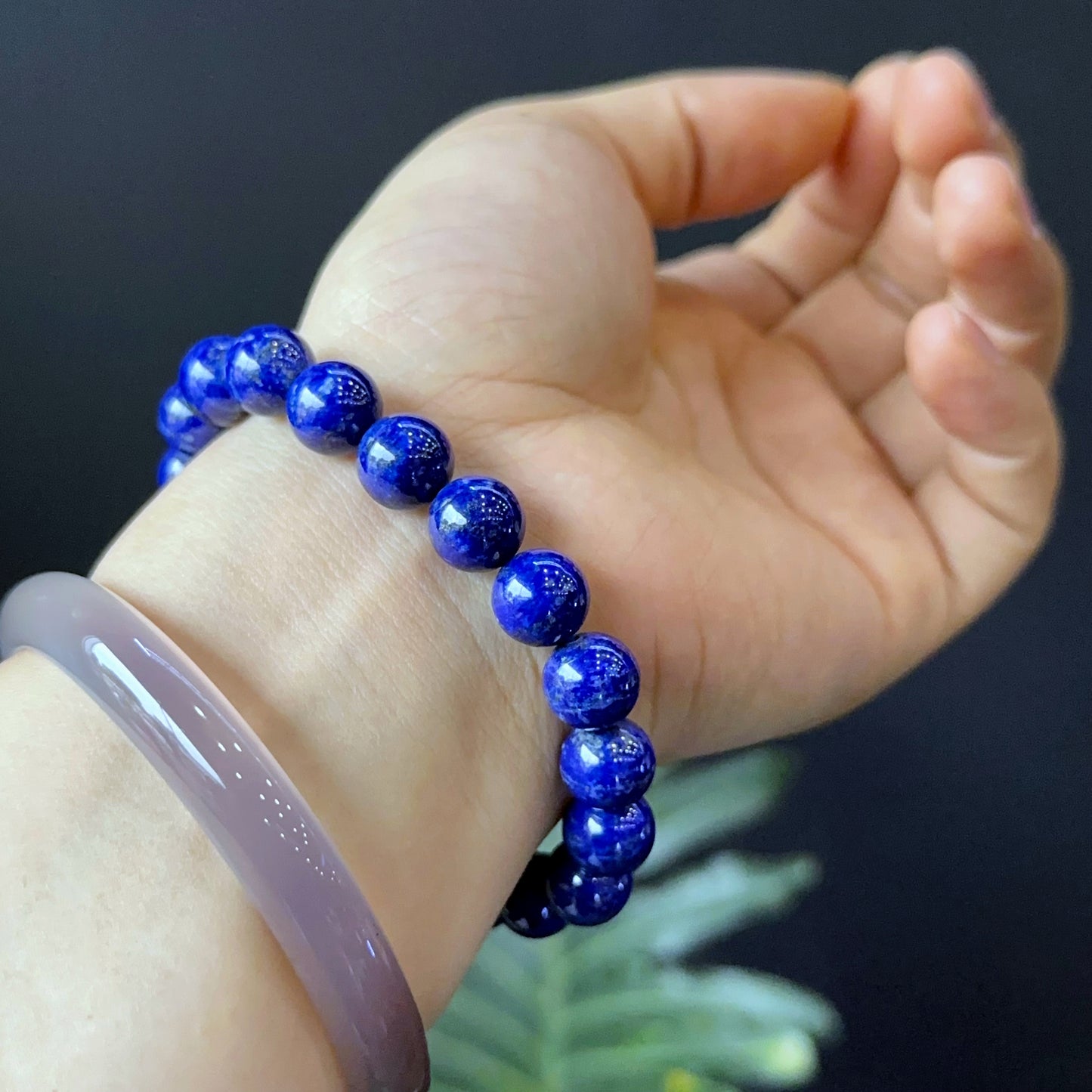 Natural Lapis Lazuli Bracelet Size 9 mm