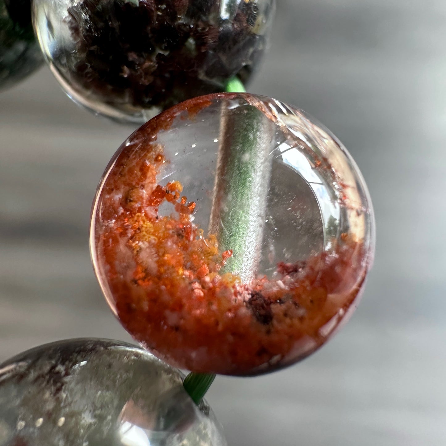 Natural Landscape Quartz Bracelet Size 9 mm