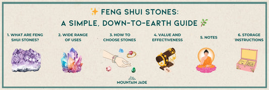 ✨ Feng Shui Stones — A Simple, Down-to-Earth Guide 🌿
