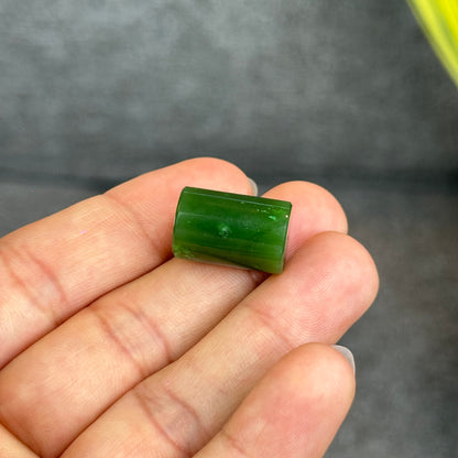 Natural Nephrite Jade Lu Thong Charm