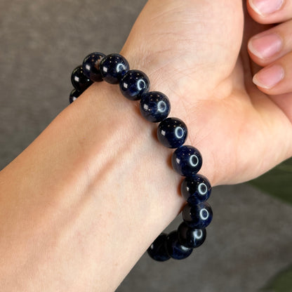 Natural Blue Sodalite Bracelet Size 11 mm
