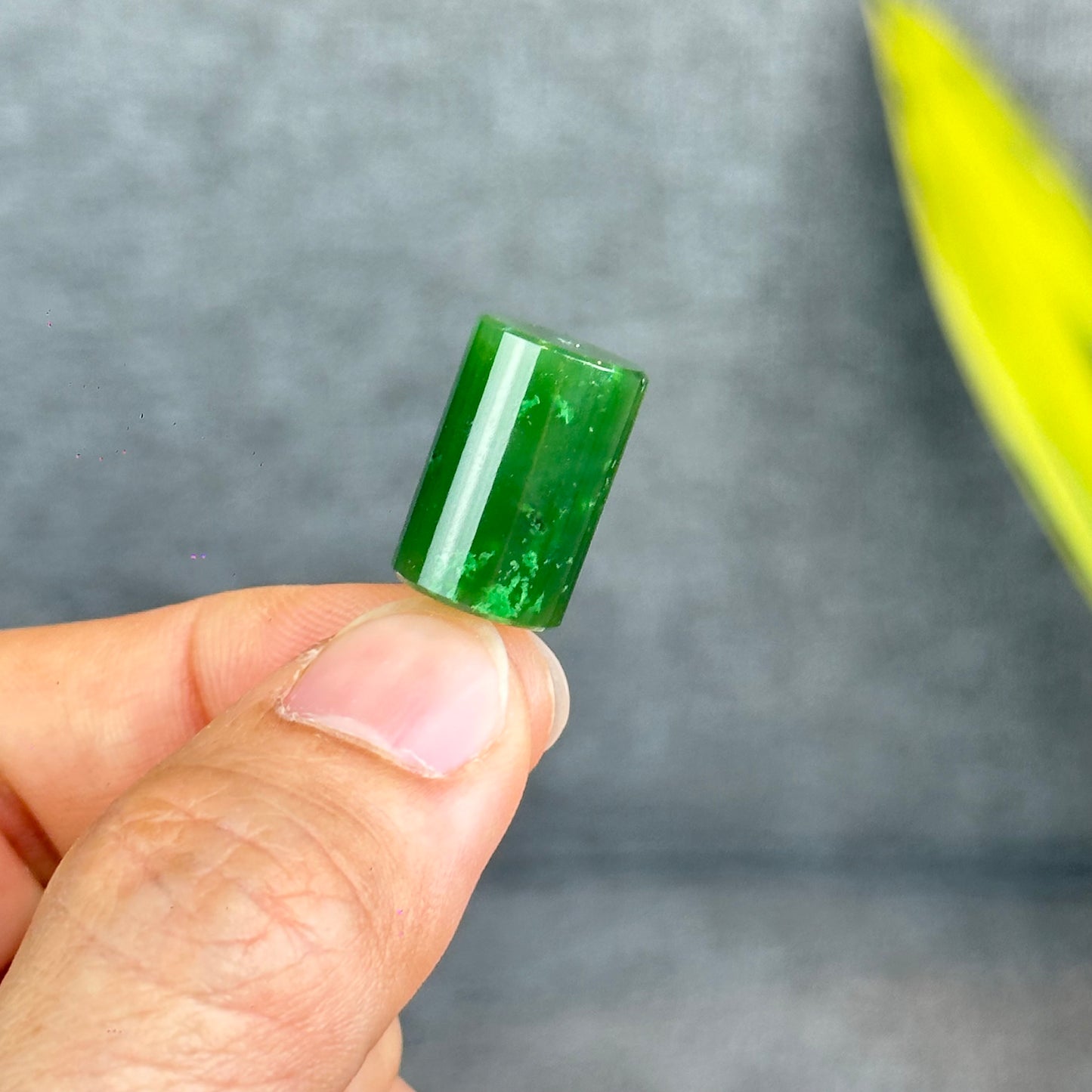 Natural Nephrite Jade Lu Thong Charm