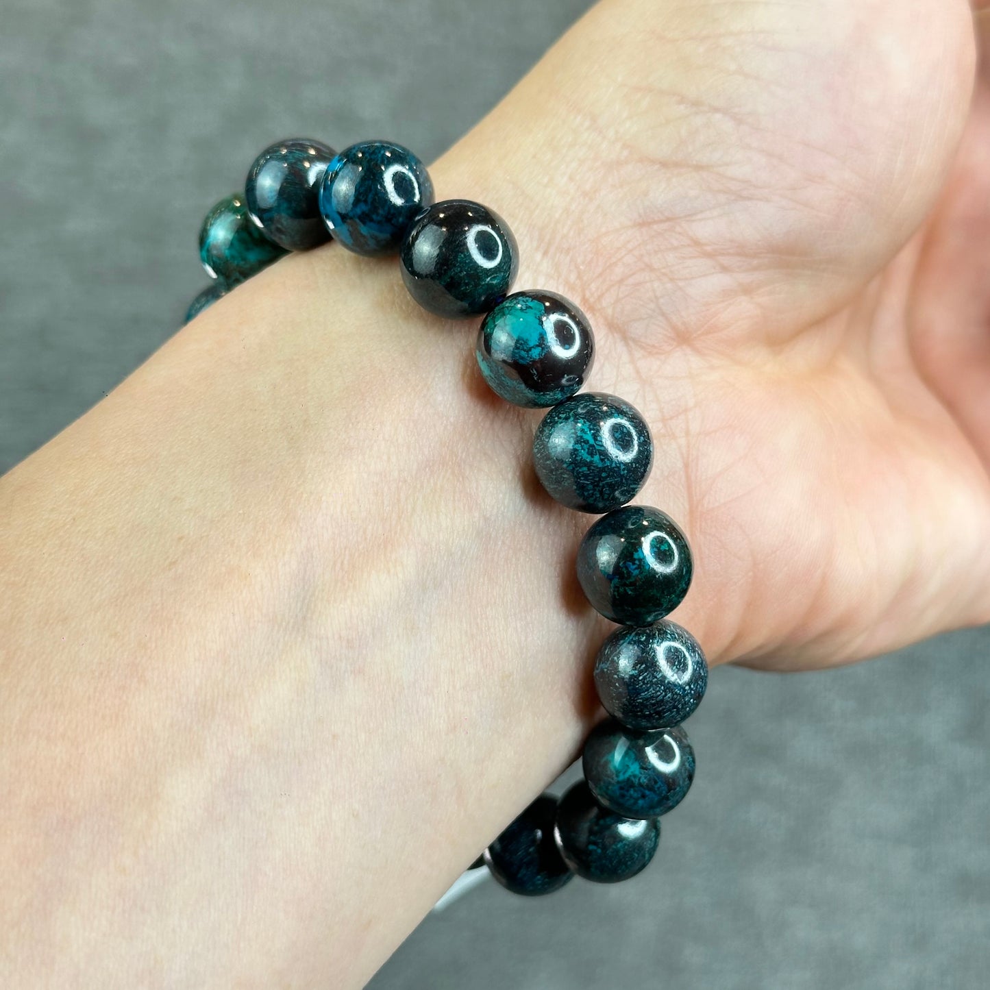 Natural Chrysocolla Bracelet Size 11 mm