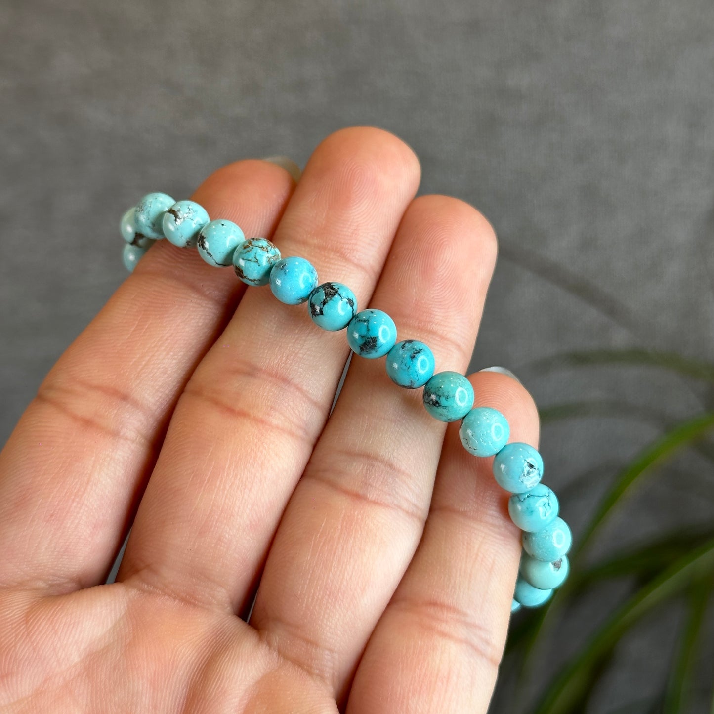 Natural Turquoise Bracelet Size 6.3 mm