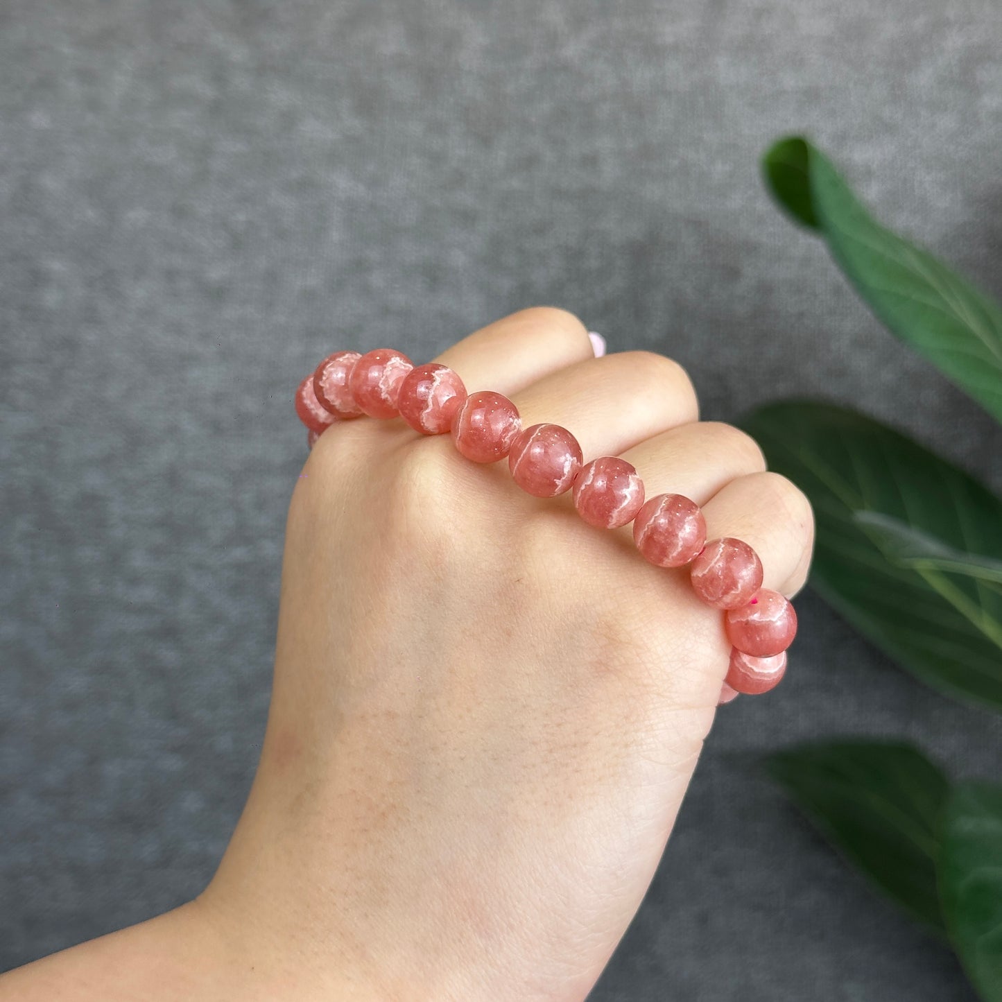 Rhodochrosite Bracelet Size 9.5 mm