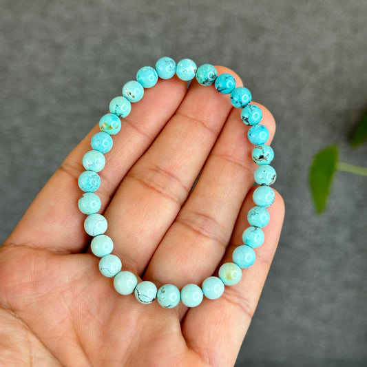 Bracelet Turquoise Naturel Taille 6,3 mm