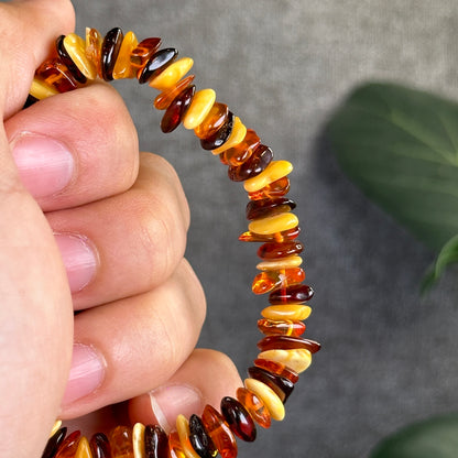 Multi Colour Amber Bracelet Size