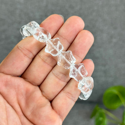 Star Natural Clear Quartz Bracelet Size 10x15 mm